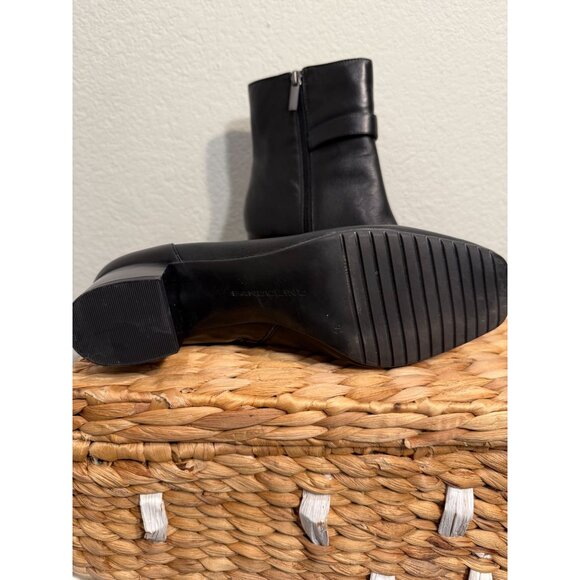 Women's Bandolino Ankle Boots Size 6 Leather Square Heels Hardly Worn - Picture 10 of 11